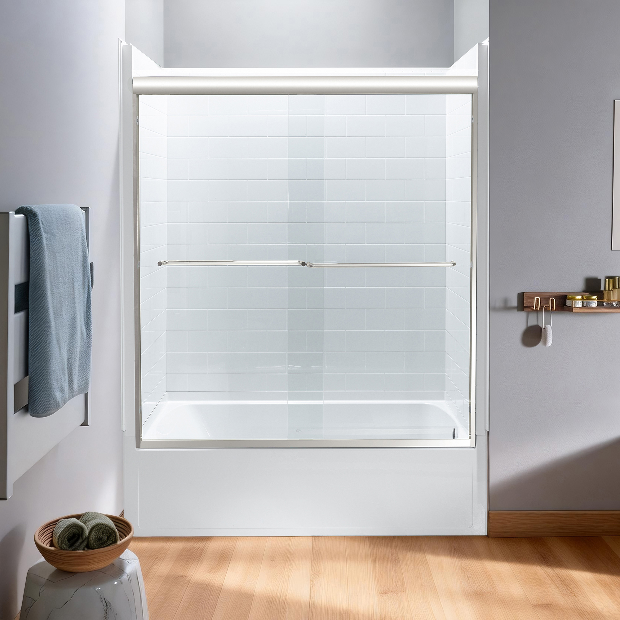 WOODBRIDGE Double Sliding Tub Door 56-60