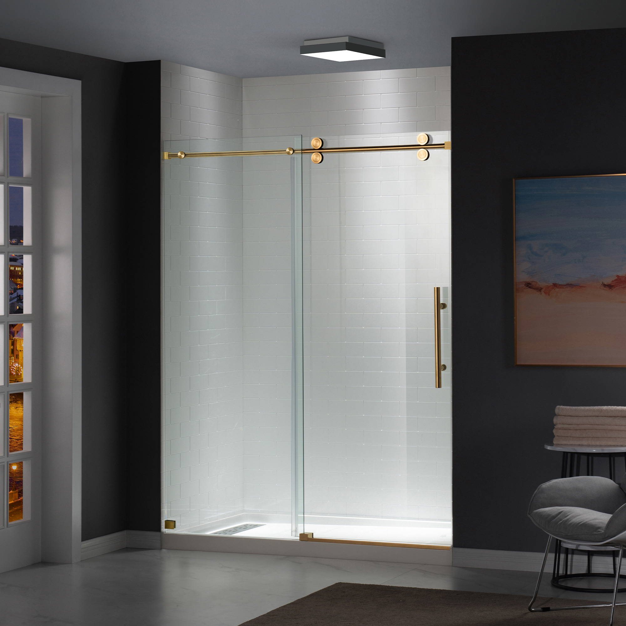 WOODBRIDGE Frameless Shower Doors 66-72